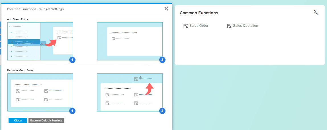 Common Functions Widget