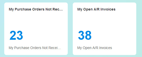 Business Object Count widget