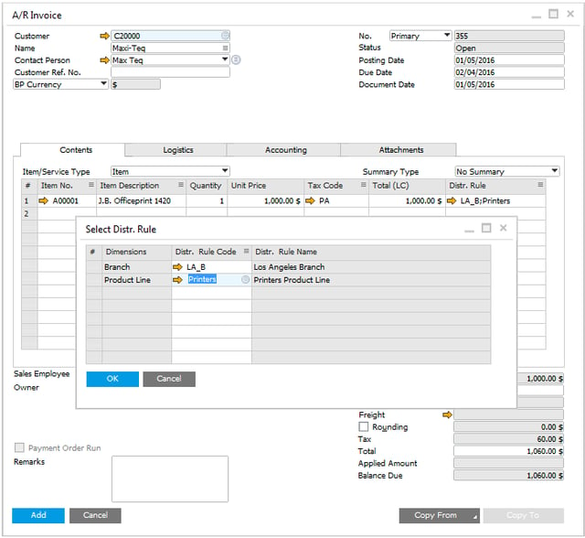 SAP Business One Tips - Add More Dimensions to Your Cost Accounting
