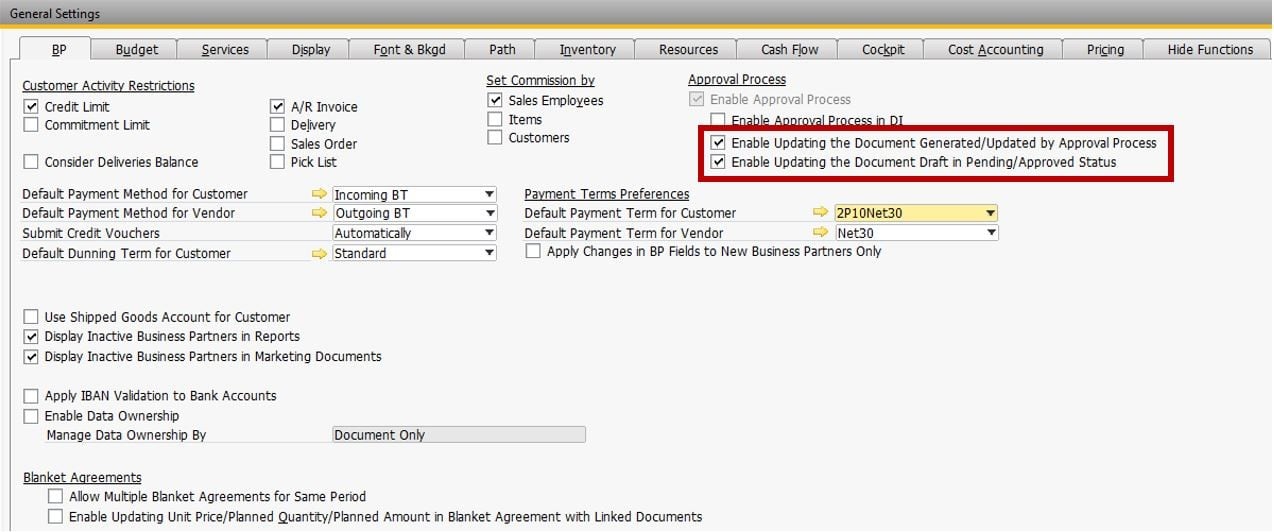 Support Spotlight Tips for Approval Process with Delivery Date Change in SAP Business One 9.32
