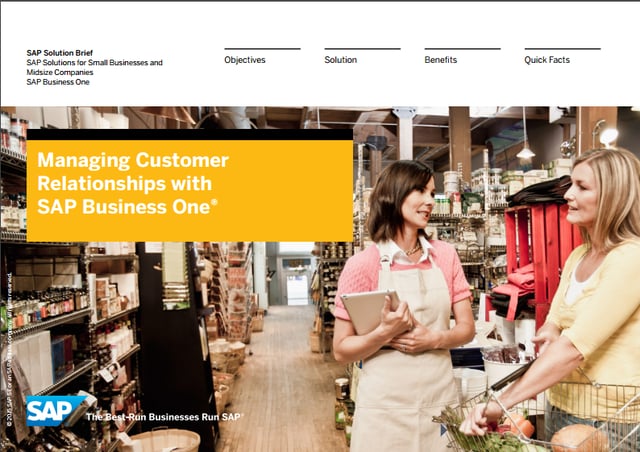 Managing Customer Relationships with SAP Business One