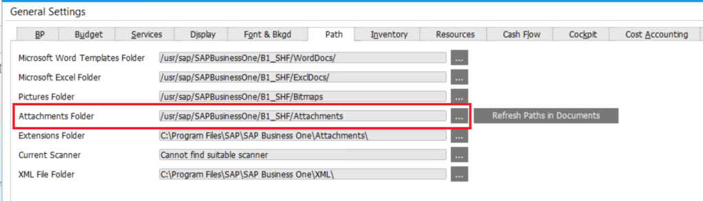 Manage Attachments in SAP Business One