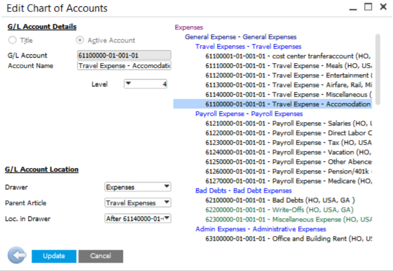 Chart Of Accounts In Sap