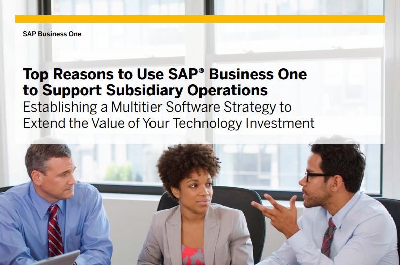 How does SAP Business One Manage Subsidiaries
