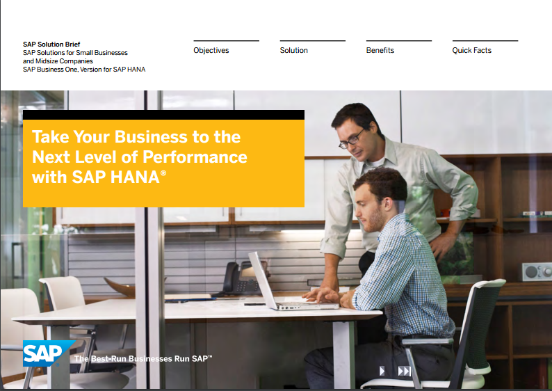 Take your business to the next level of performance with SAP HANA