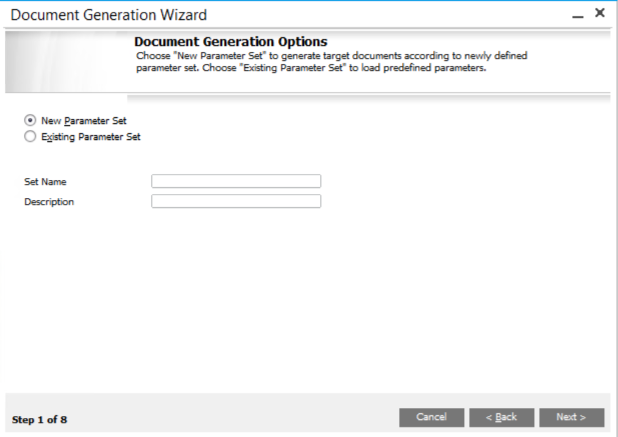 Document Generation Wizard