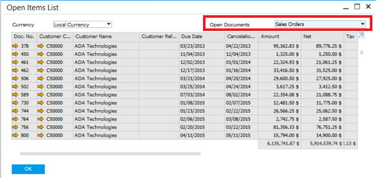 The-Open-Items-List-in-SAP-Business-One