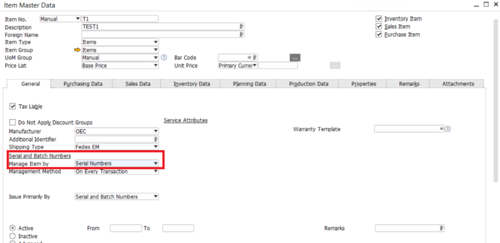 serialbatch-valuation-method-in-SAP-Business-One-1